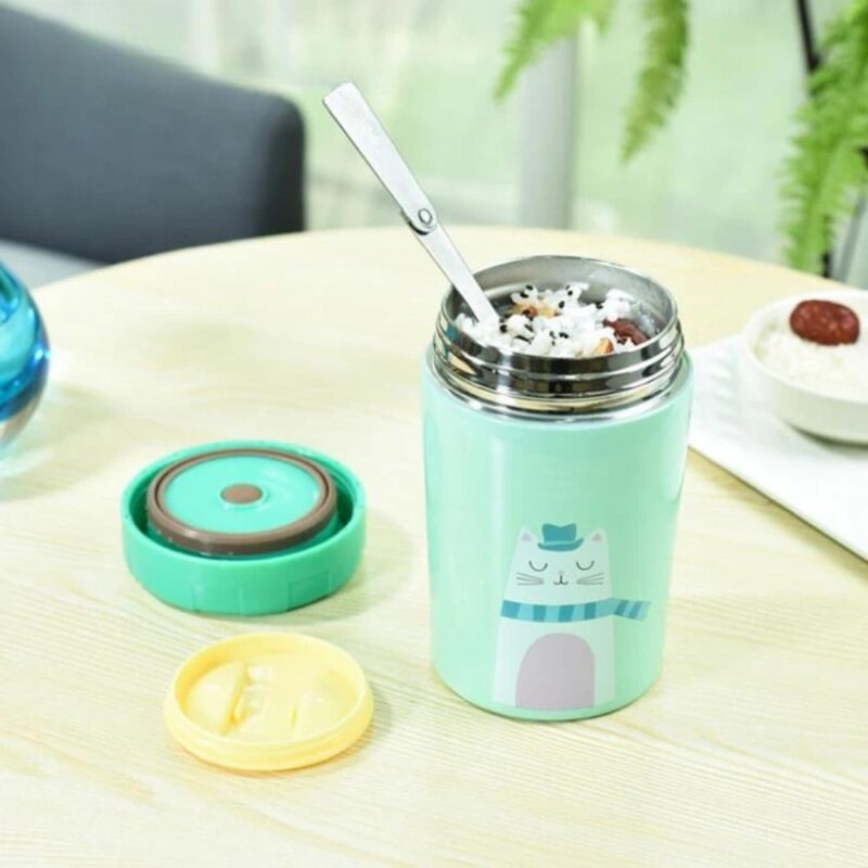 Taza Térmica 400 ml Verde Gato Úpale - Imagen 6