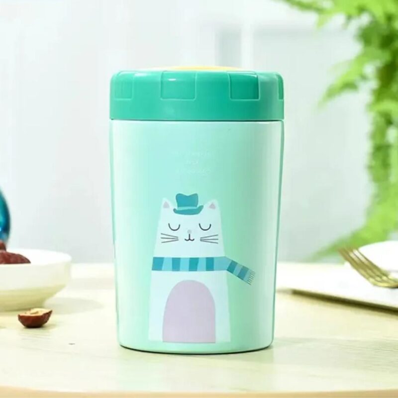 Taza Térmica 400 ml Verde Gato Úpale - Imagen 5