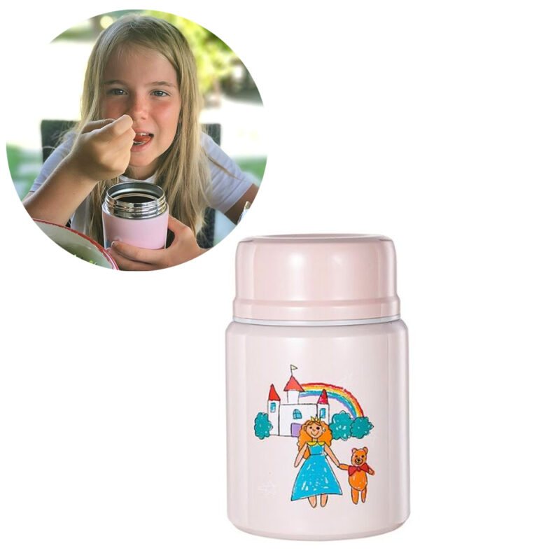 Taza Térmica 450 ml Rosa Princesa Úpale