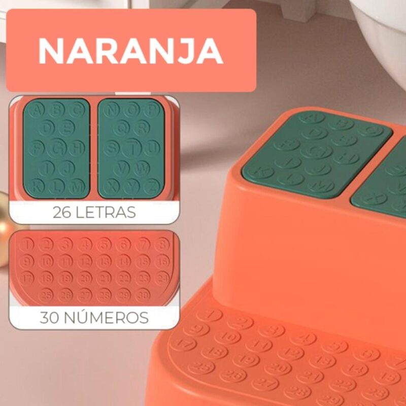 Escaleras para niños Naranja Úpale - Imagen 2