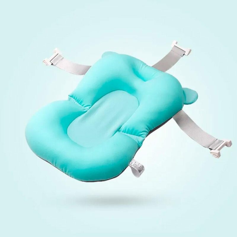 Bañera para Bebé Retráctil Celeste B01 + Malla Celeste Oso + Termómetro - Imagen 3