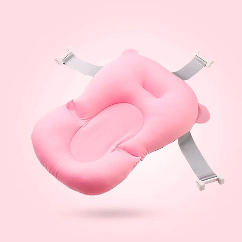 Bañera para Bebé Retráctil Rosa B02 + Malla Rosa Oso + Termómetro - Imagen 3