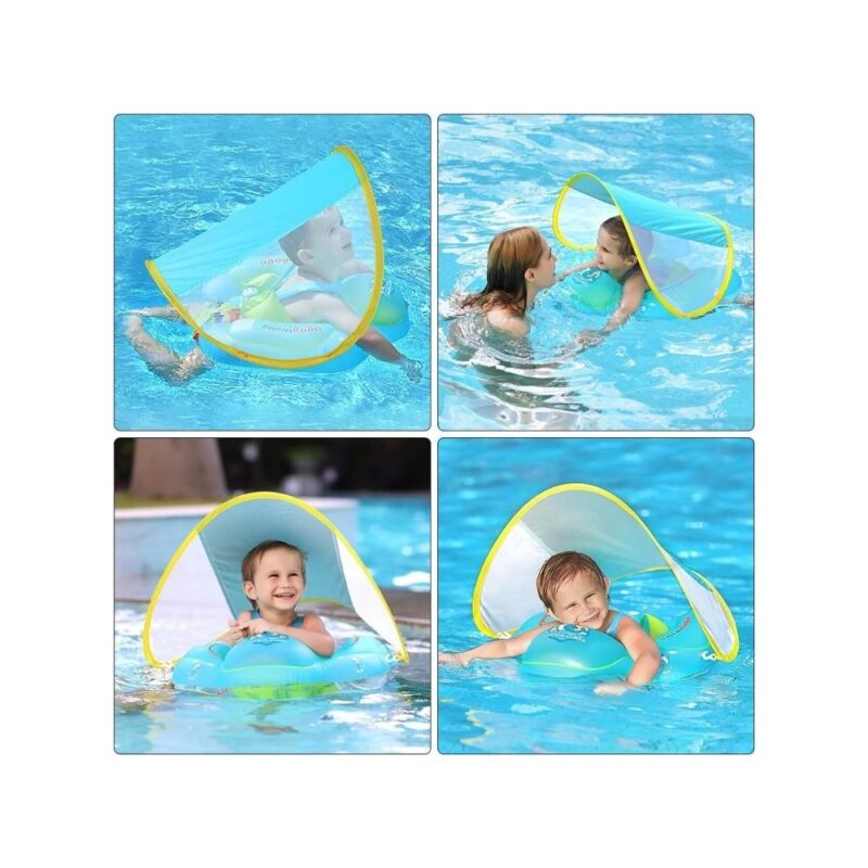 Flotador para bebés Plástico Con Techo Talla S Verde 1027 Úpale - Imagen 3