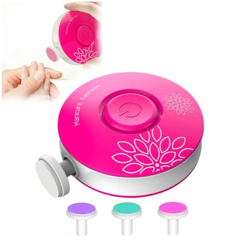 Lima De Uñas Electrica para bebés Rosa Úpale