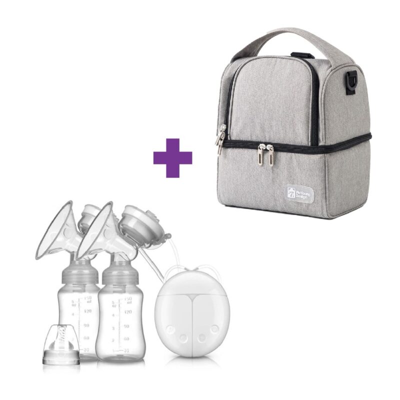 Extractor Eléctrico Intelligent D112 + Bolso Térmico Gris + 2 Pilas De Hielo Úpale