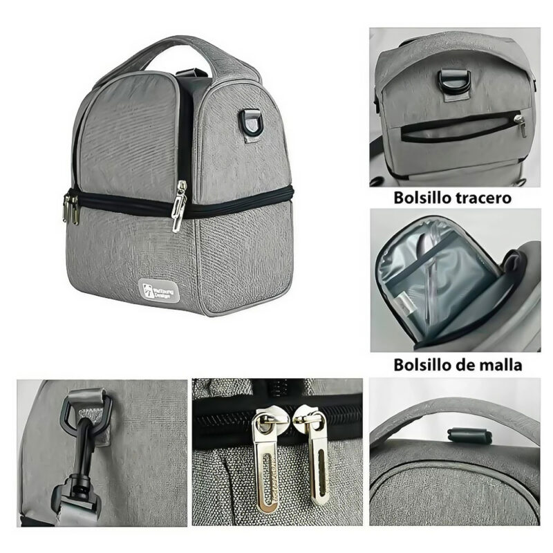Extractor de leche Materna Inalámbrico Eléctrico Horigen Rosa + Bolso Térmico Gris + 2 Pilas De Hielo - Imagen 4
