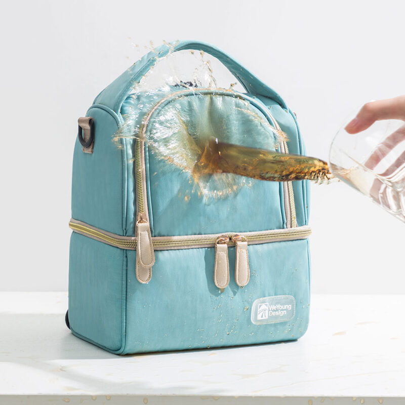 Bolso Térmico para Leche Materna Turquesa/Dorado + 2 Pilas De Hielo Úpale - Imagen 2