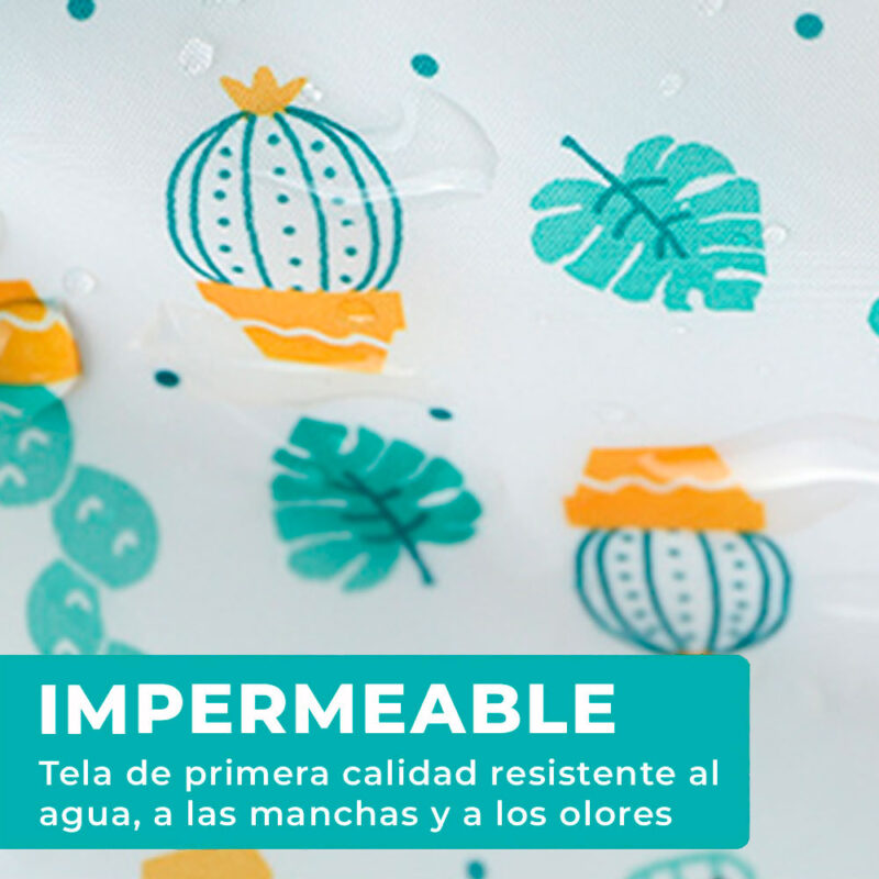Babero Mangas Largas Impermeable Cactus Úpale - Imagen 5