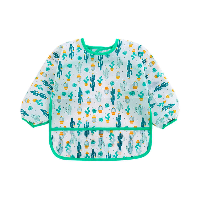 Babero Mangas Largas Impermeable Cactus Úpale