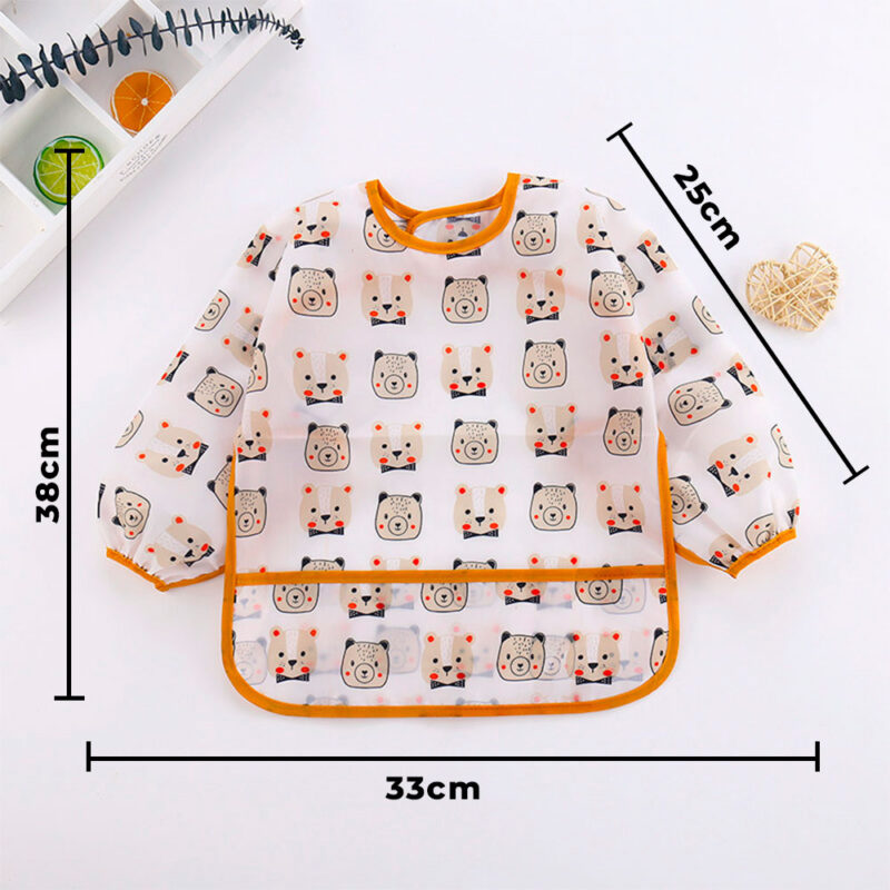 Babero Mangas Largas Impermeable Oso 0 a 2 años Úpale - Imagen 2