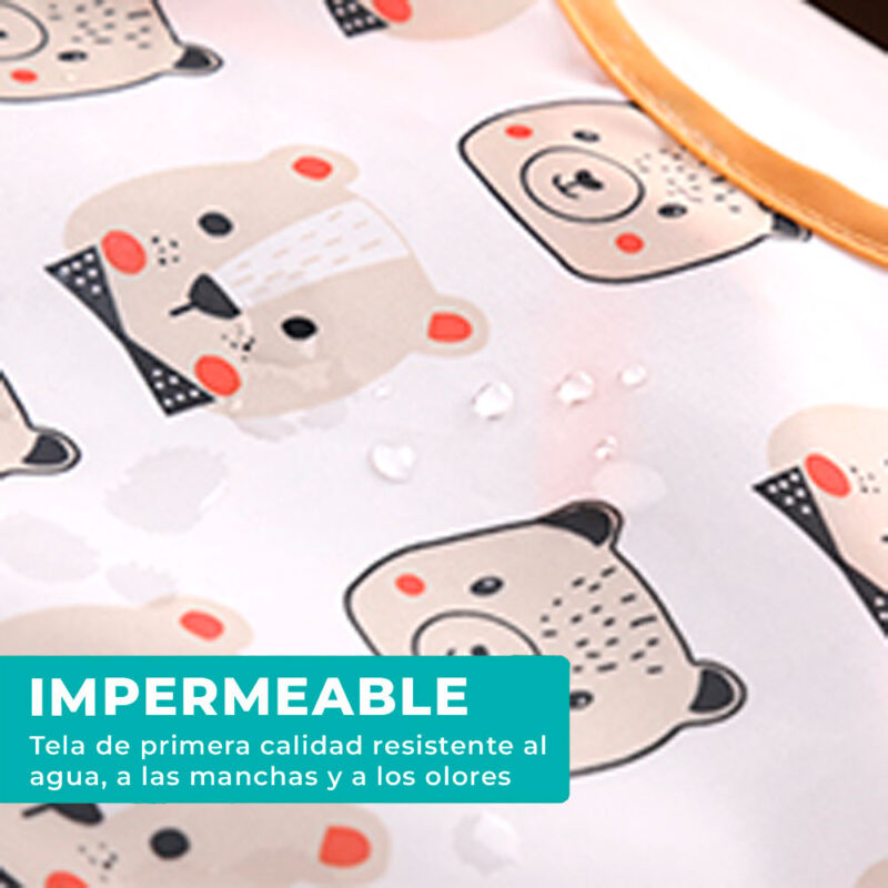 Babero Mangas Largas Impermeable Oso 0 a 2 años Úpale - Imagen 4