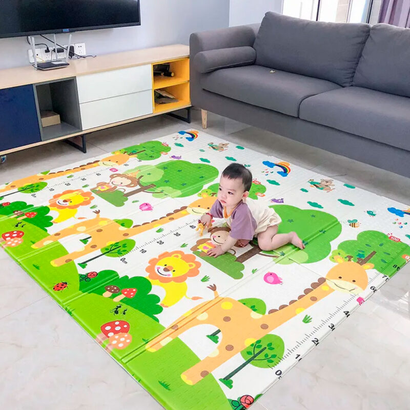 Alfombra de Gateo para Bebés Pista Tren / Selva Úpale - Imagen 4