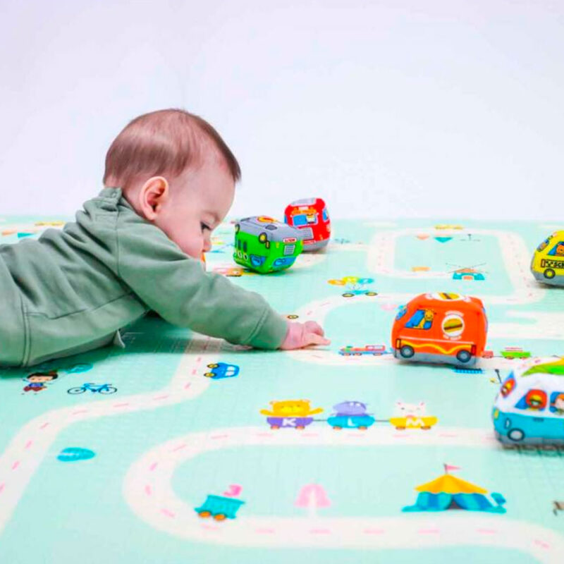Alfombra de Gateo para Bebés Pista Tren / Selva Úpale - Imagen 5