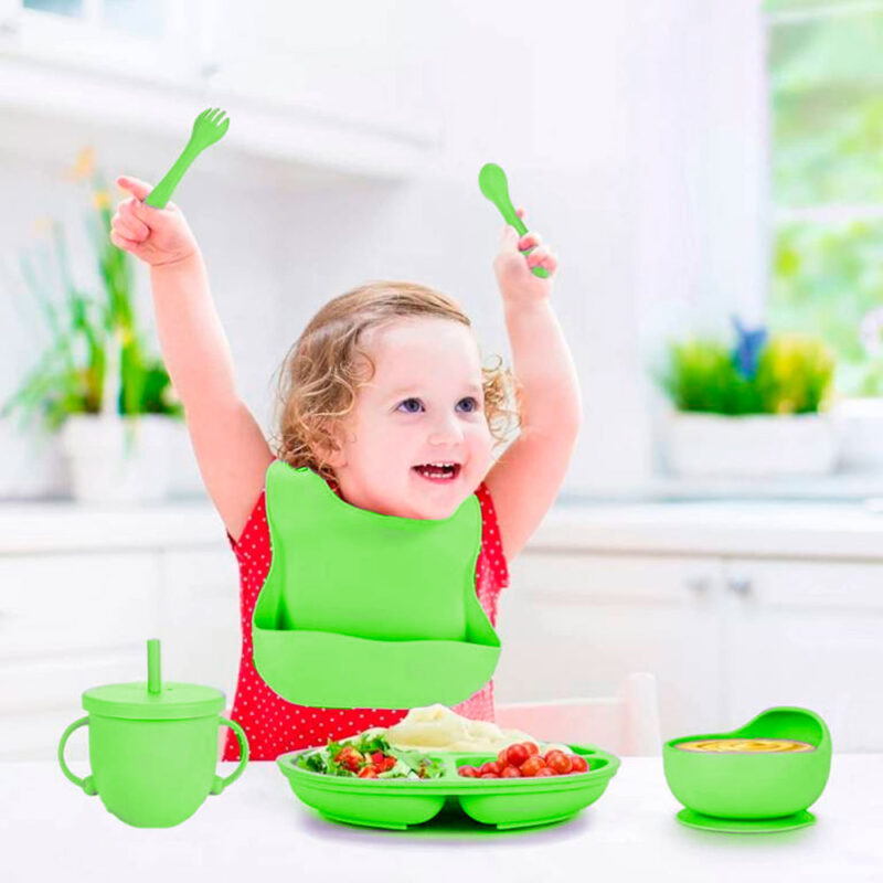 Kit De Alimentación para bebés 6 piezas Verde Úpale - Imagen 2