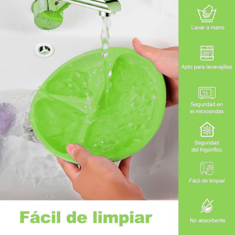 Kit De Alimentación para bebés 6 piezas Verde Úpale - Imagen 3