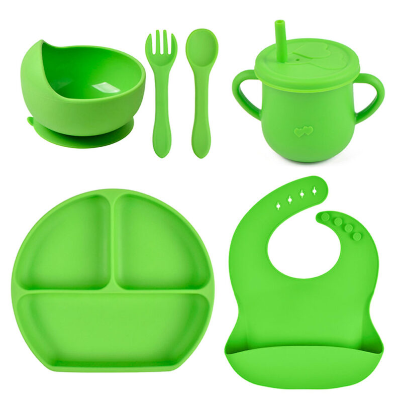 Kit De Alimentación para bebés 6 piezas Verde Úpale