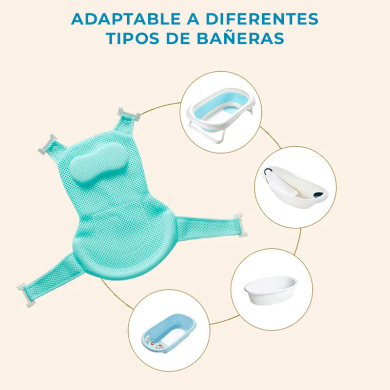 Malla De Baño Delgada Celeste Úpale - Imagen 4
