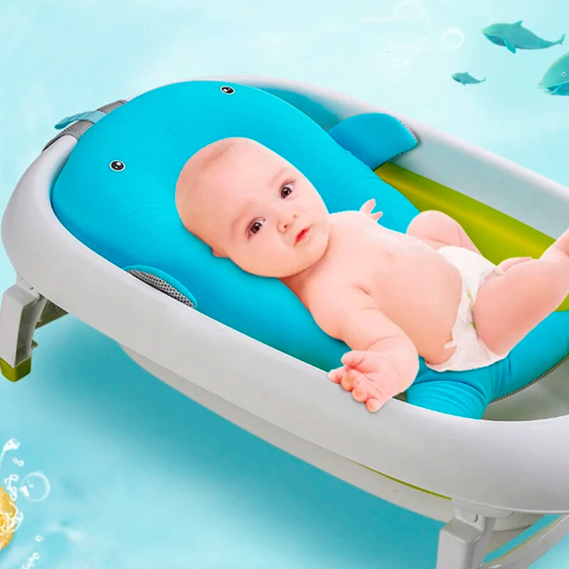 Malla De Baño Ballena Acolchonada Celeste Úpale - Imagen 2