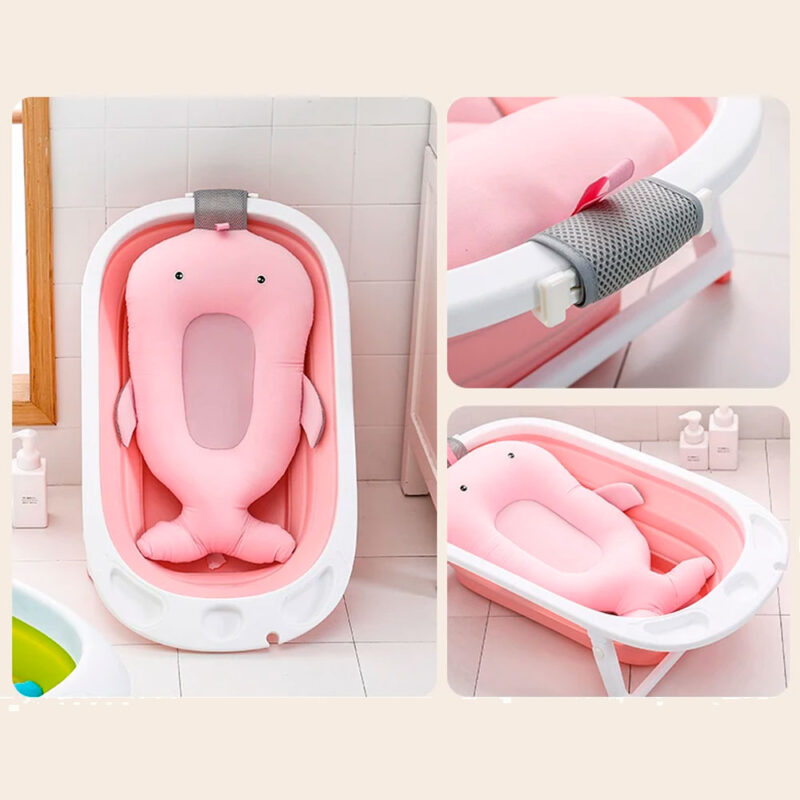 Malla De Baño Ballena Acolchonada Rosada Úpale - Imagen 2
