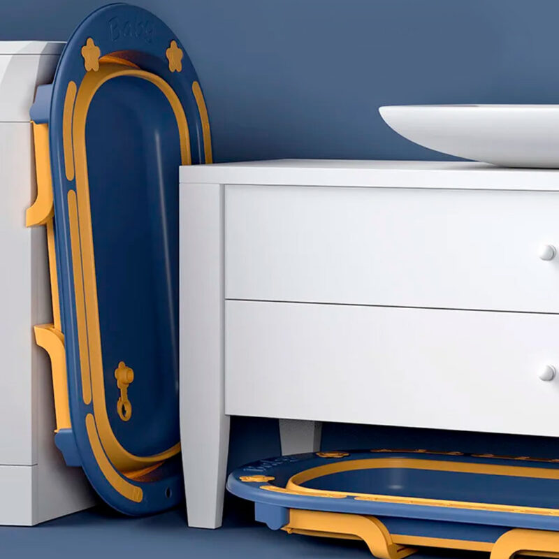 Bañera para Bebés Retráctil Azul-Amarillo Úpale - Imagen 2