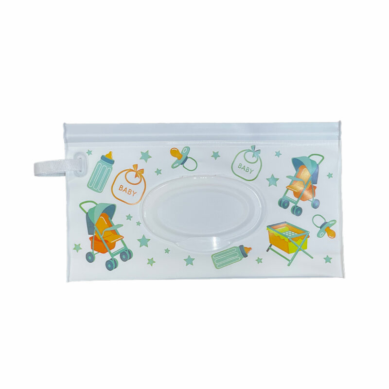 Estuche Porta Pañito Úpale Blanco Coches - Imagen 2