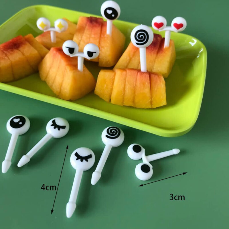 Pincho Palillo De Comida Ojos x10 unidades Úpale - Imagen 2