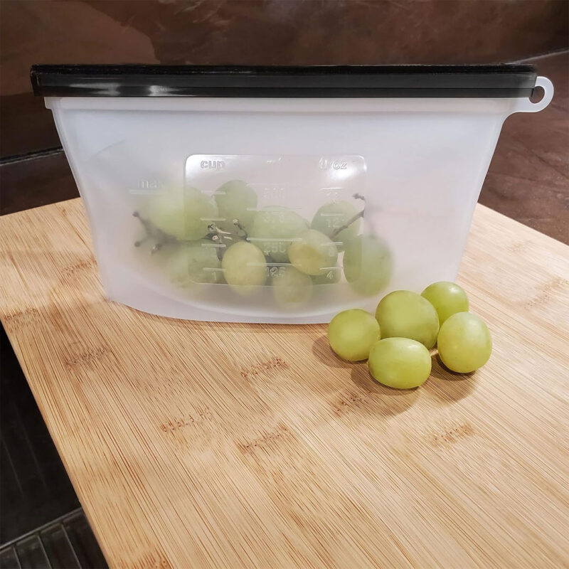 Funda De Silicona Para Alimentos 500 Ml Blanco Úpale - Imagen 3
