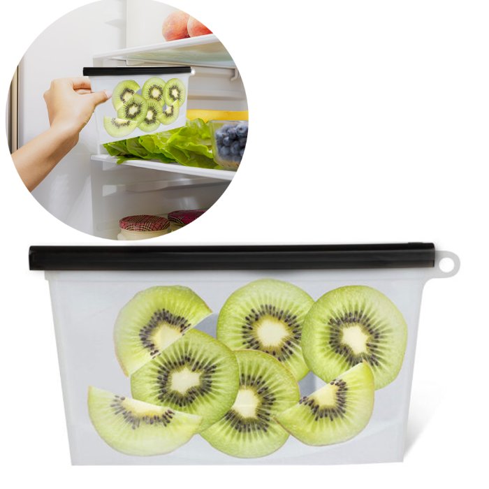 Funda De Silicona Para Alimentos 500 Ml Blanco Úpale