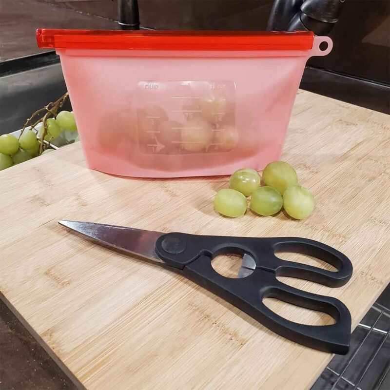 Funda De Silicona Para Alimentos 500 Ml Roja Úpale - Imagen 3