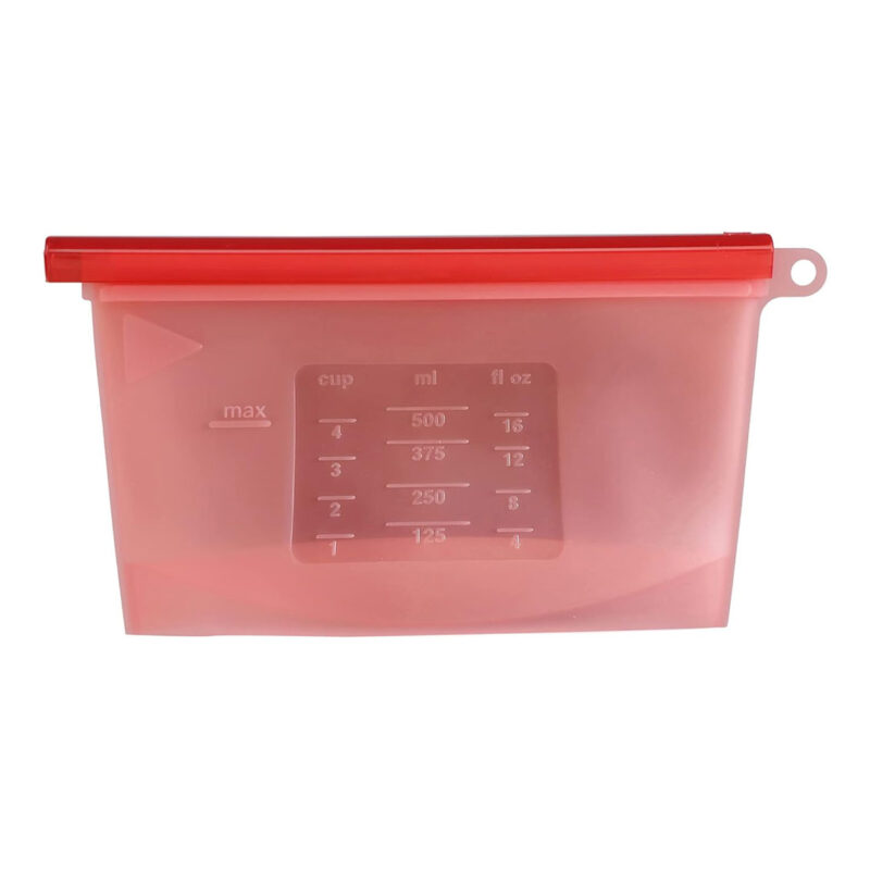 Funda De Silicona Para Alimentos 500 Ml Roja Úpale - Imagen 2