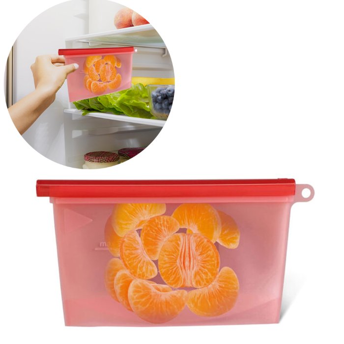 Funda De Silicona Para Alimentos 500 Ml Roja Úpale