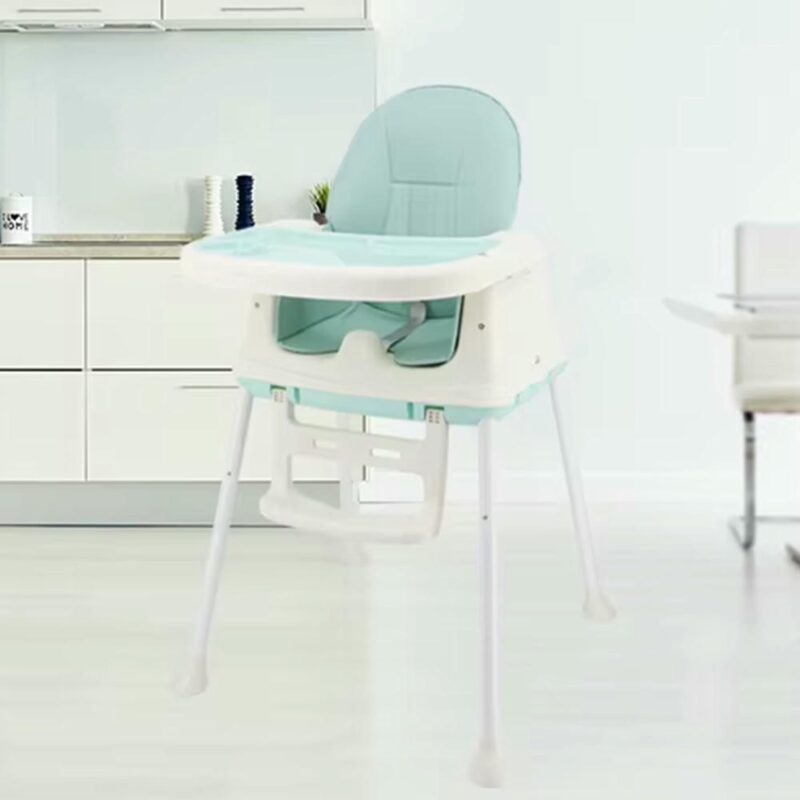 Silla De Comer Isabella Verde Con Ruedas Y Reposa Pies Úpale - Imagen 8