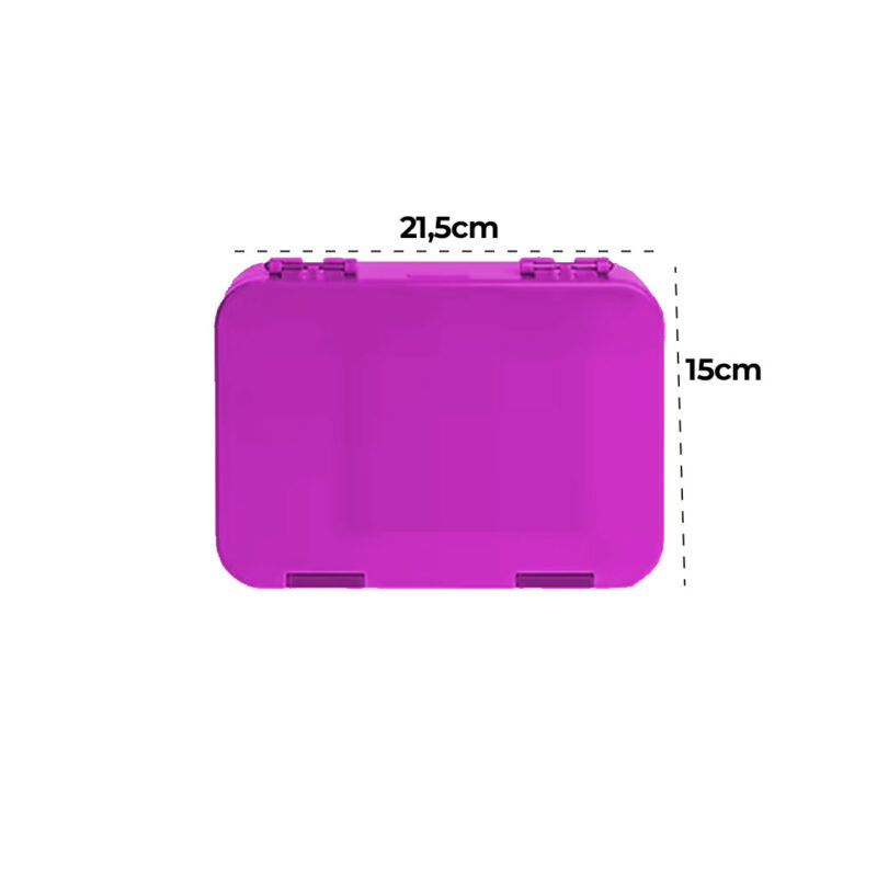 Lonchera Milé Mediana Morada 6 Divisiones Úpale - Imagen 4