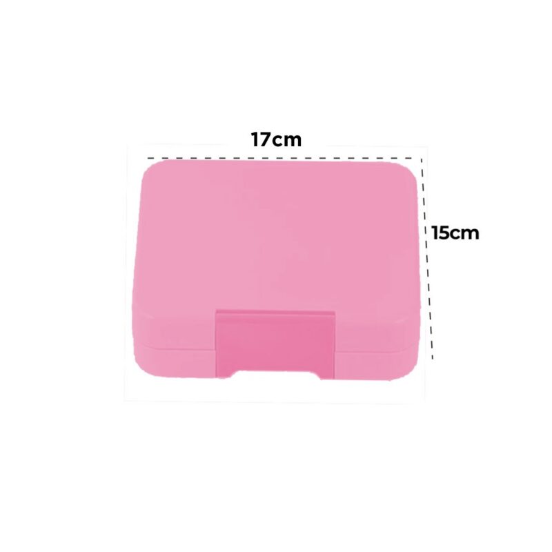 Lonchera Milé Pequeña Rosa 4 Divisiones Úpale - Imagen 3