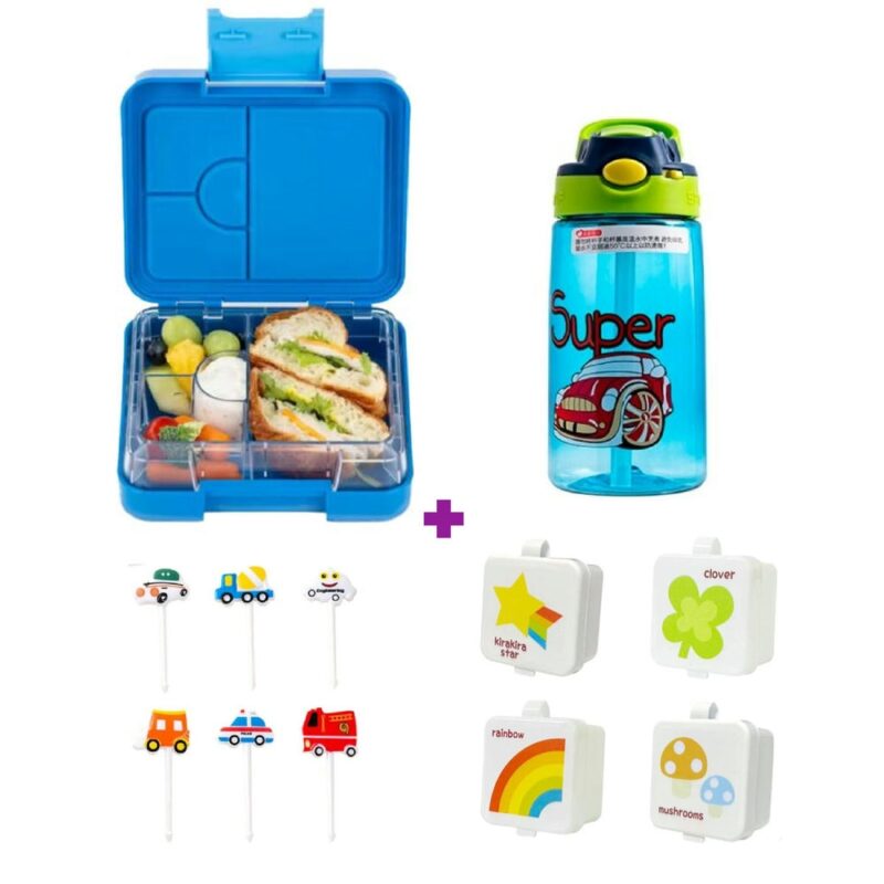 Combo Lonchera para niños 12 accesorios