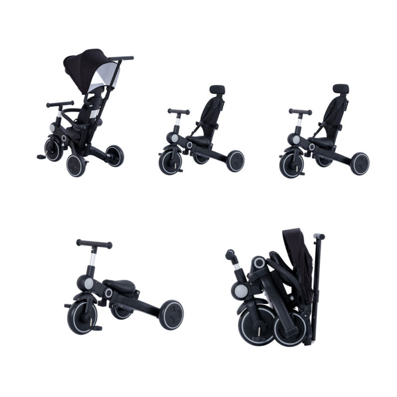 Coche Triciclo 7 En 1 Plus Negro Úpale - Imagen 2