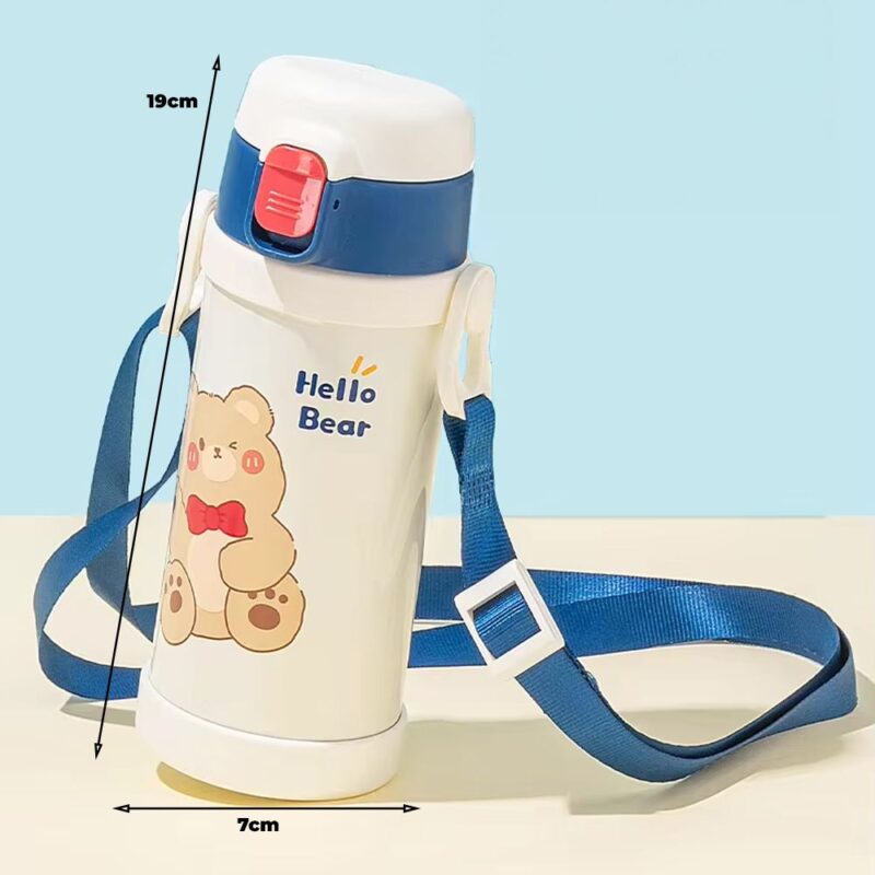 Termo Térmico Oso Blanco-Azul 350ml Úpale - Imagen 3