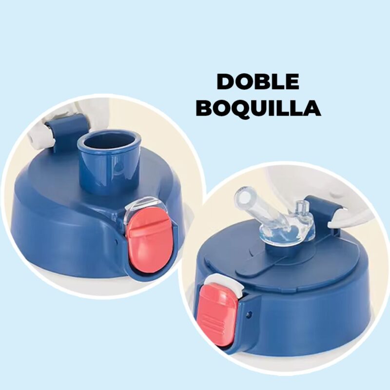 Termo Térmico Oso Blanco-Azul 350ml Úpale - Imagen 4