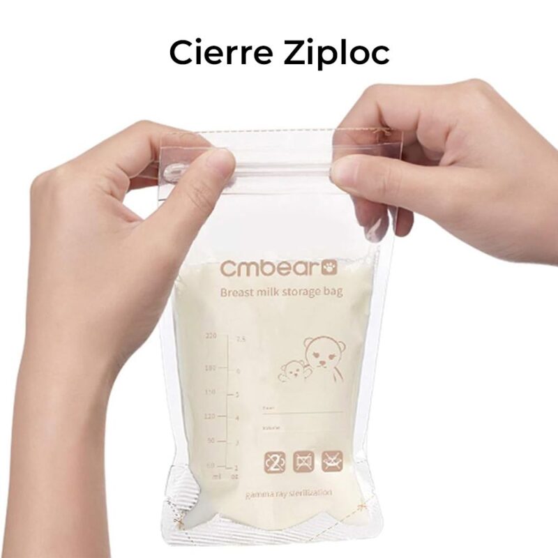 Extractor Inalámbrico Zrx-0201 Cmbear + Fundas De Recolección De Leche 30 unidades - Imagen 7