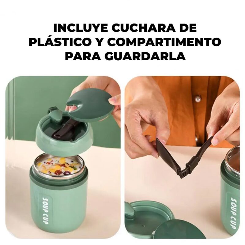 Taza Térmica Sally Verde 480ml Úpale - Imagen 3