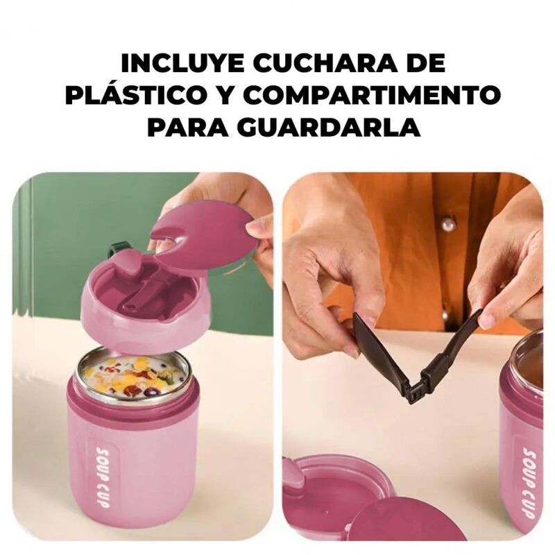 Taza Térmica Sally Rosa 480ml Úpale - Imagen 2