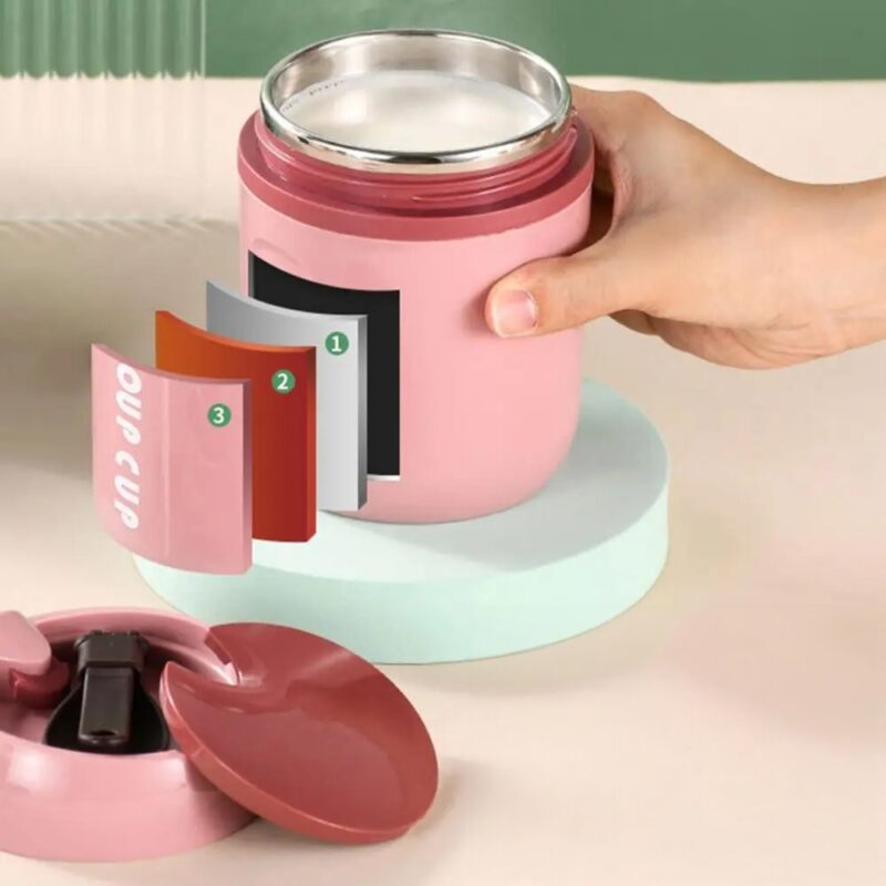 Taza Térmica Sally Rosa 480ml Úpale - Imagen 4