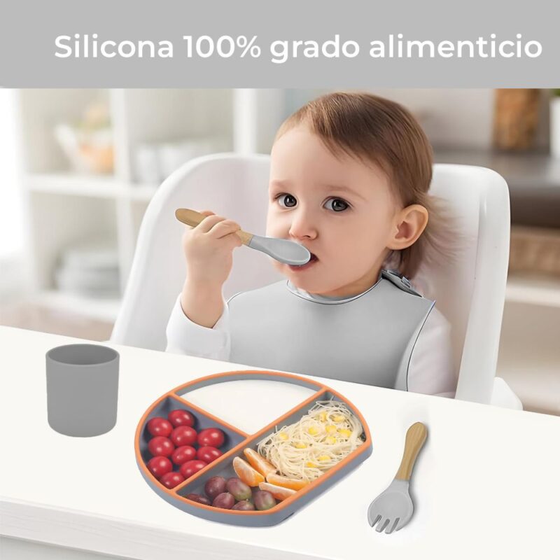 Kit De Alimentación para bebé 5 Piezas Amarillo Úpale - Imagen 3