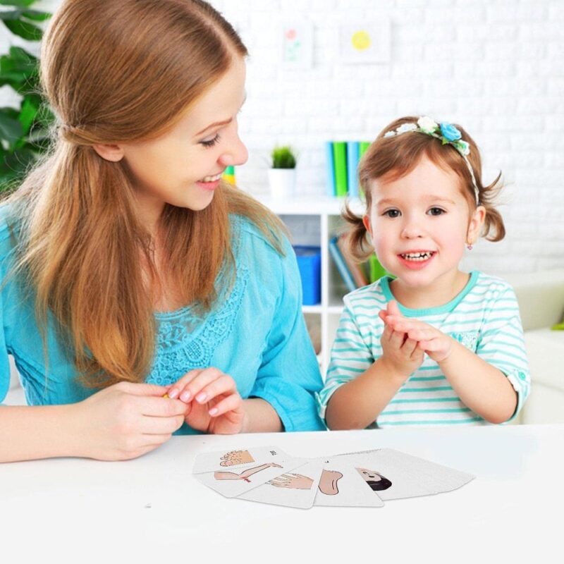Flashcards Para niños Partes Del Cuerpo x 36 unidades Úpale - Imagen 2