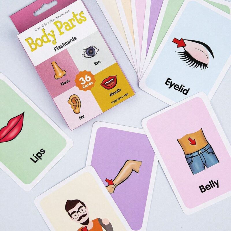 Flashcards Para niños Partes Del Cuerpo x 36 unidades Úpale - Imagen 3