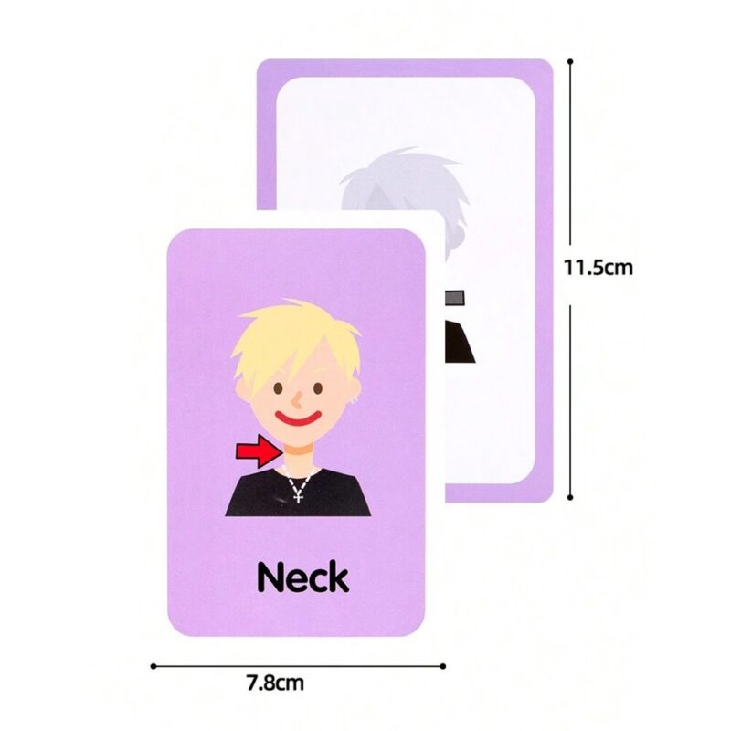 Flashcards Para niños Partes Del Cuerpo x 36 unidades Úpale - Imagen 4