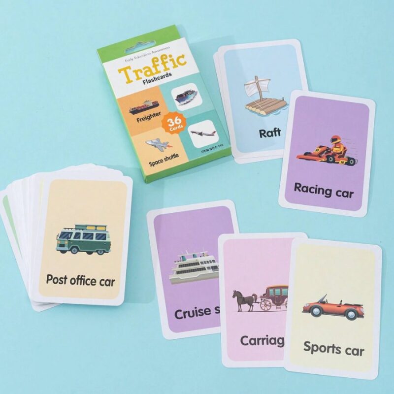 Flashcards para niños Medios De Transporte x 36 Úpale - Imagen 4