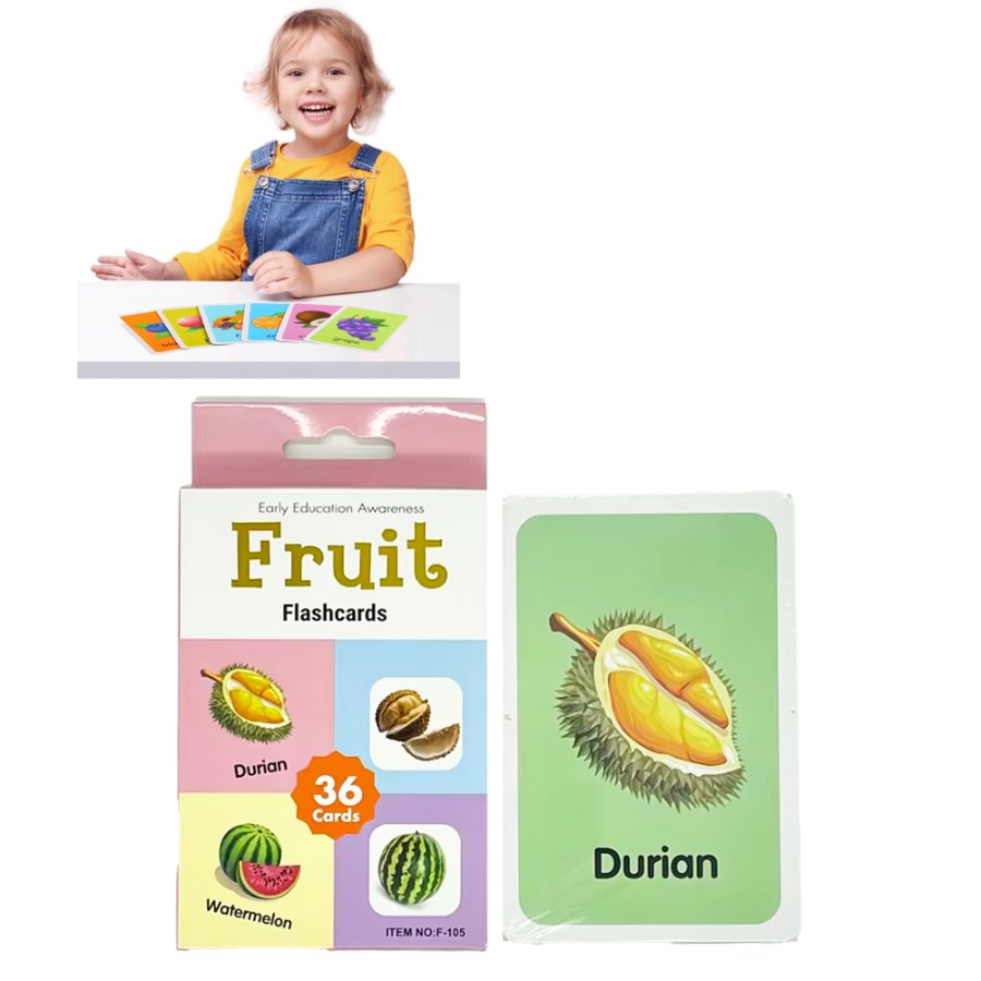 Flashcards para niños Frutas x 36 Úpale