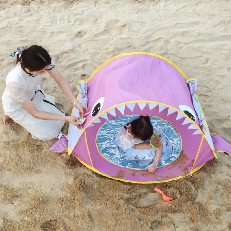 Carpa Con Piscina De Playa Rosa Úpale - Imagen 4