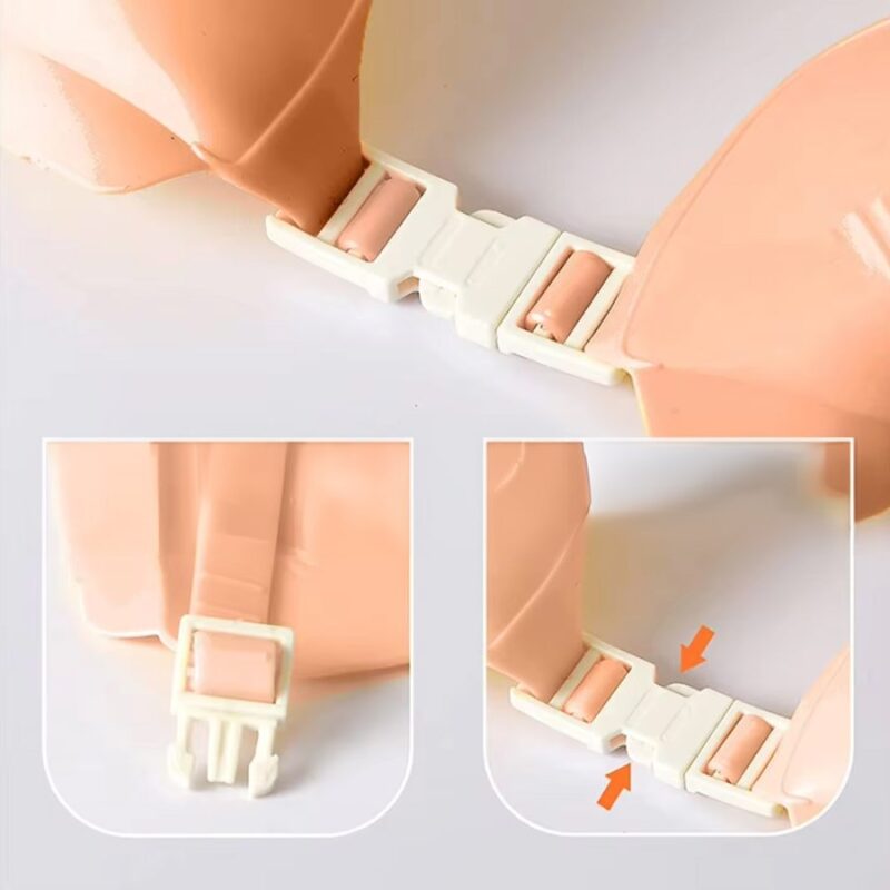 Gorro De Baño Para Bebés Úpale Rosa - Imagen 4